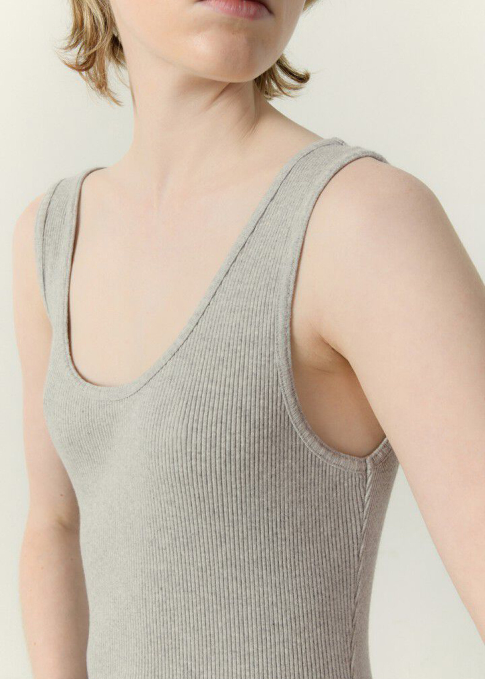 American Vintage Piwik Singlet Dress - Grey Melange