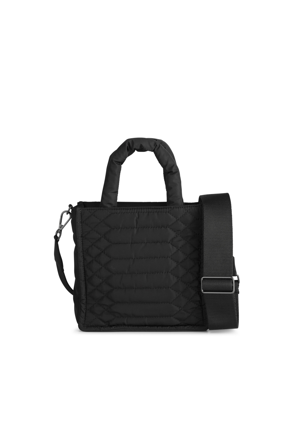 Vika Mini Bag - Snake Quilt Black-4