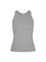 Co'Couture Sahara Rib Tank Top - Grey Melange