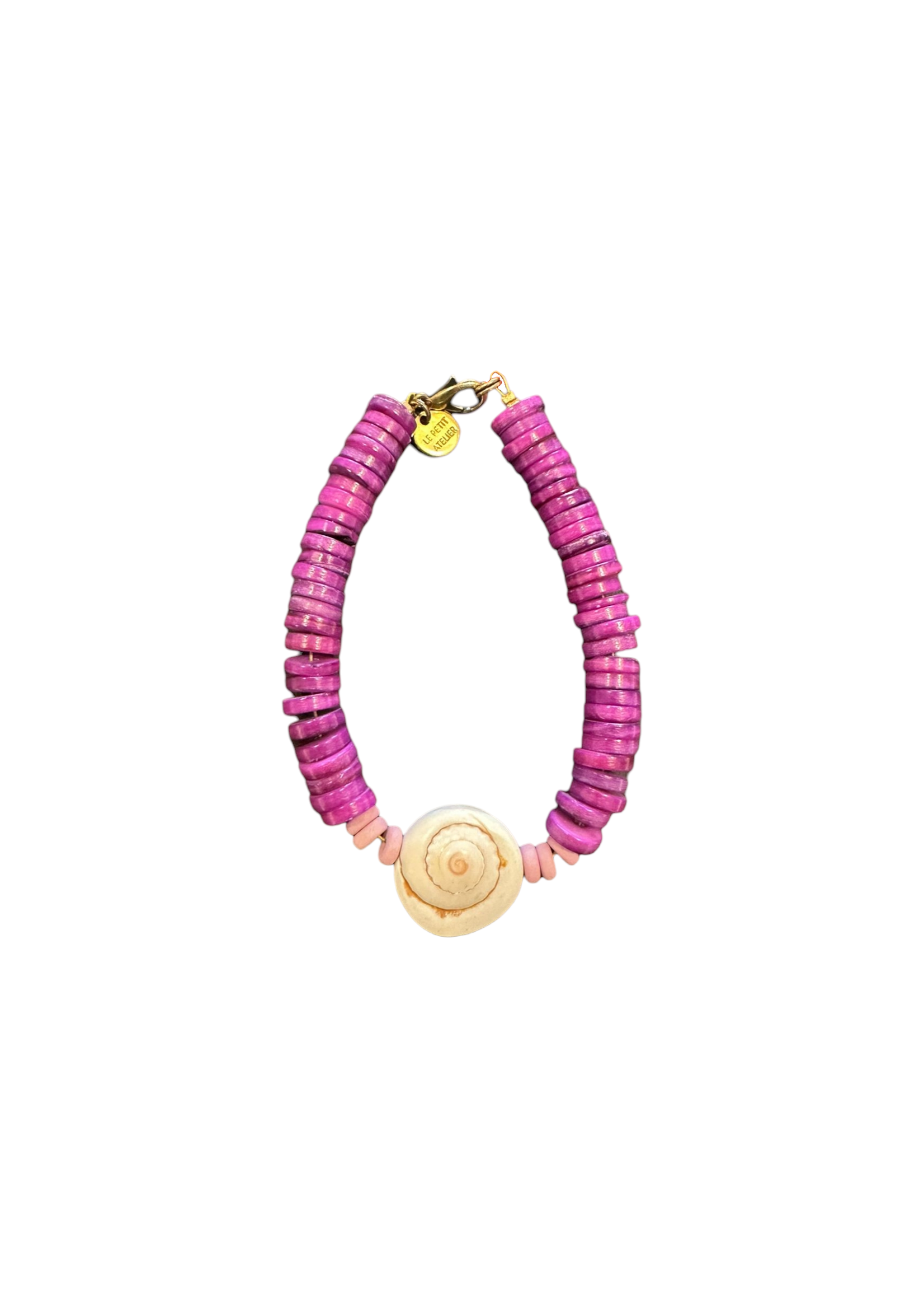 Le Petit Atelier Bracelet Sea Shell with Glass - Mermaid's Whispers