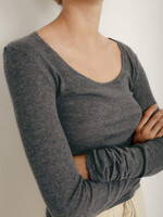 American Vintage Massachusetts Shirt - Charcoal Melange