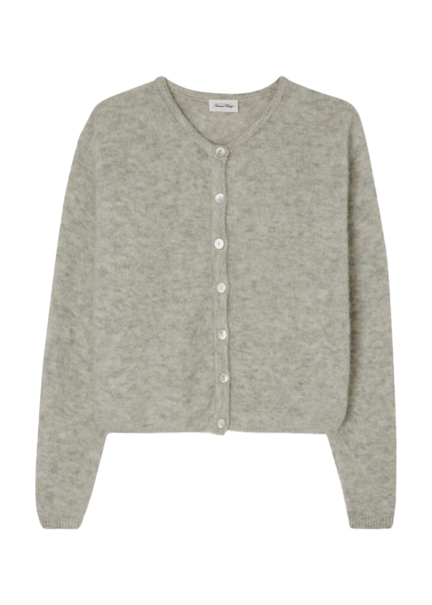 American Vintage Vitow Cardigan - Light Grey Melange