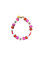 Le Petit Atelier Bracelet Glass with Coral - Ruby Reef