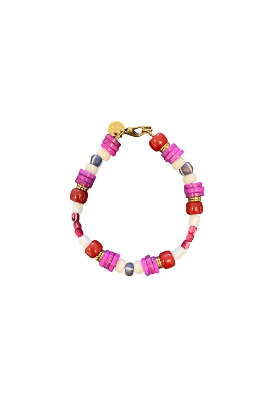 Bracelet Glass with Coral - Ruby Reef-2
