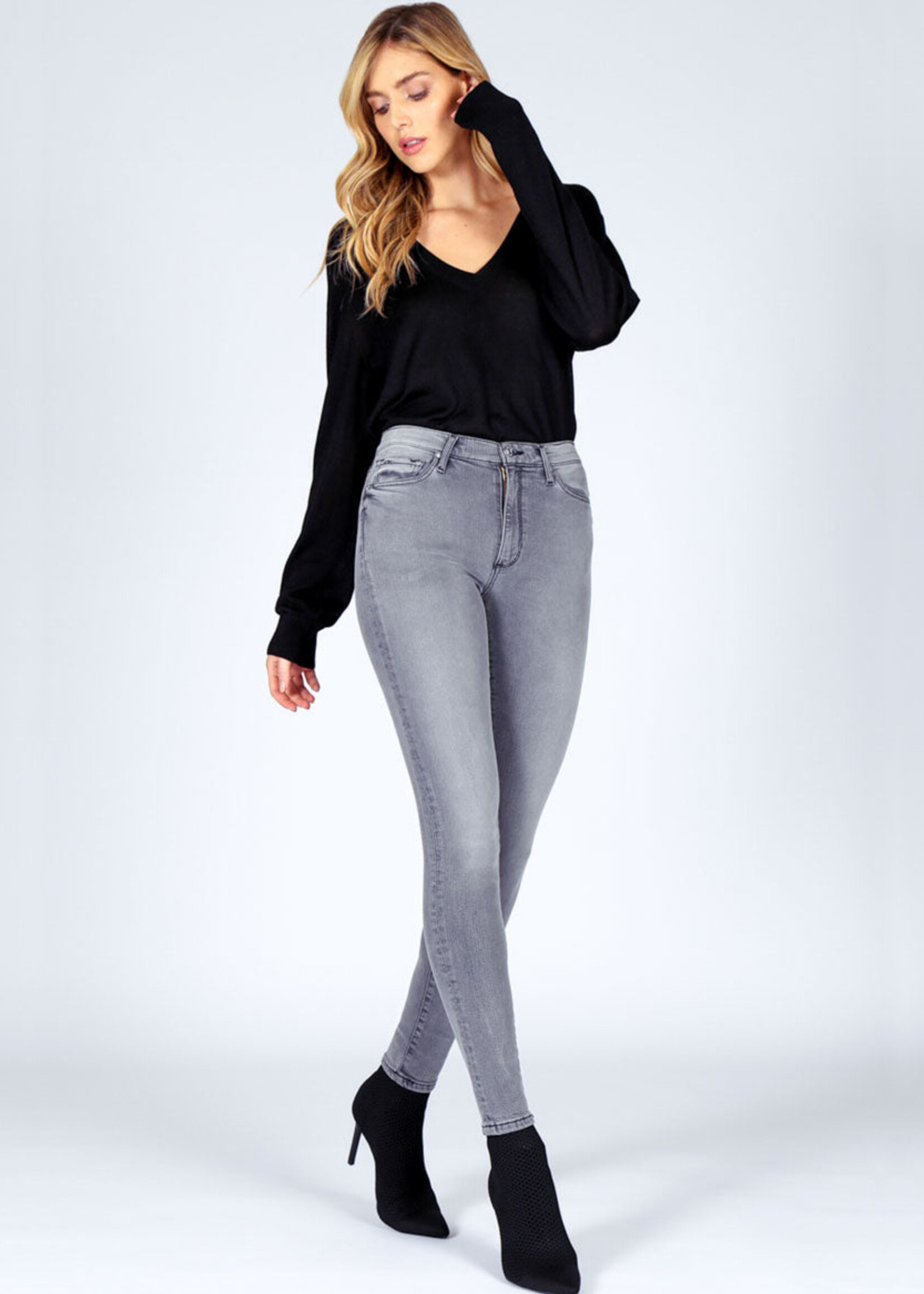 Black Orchid Gisele High Rise Skinny Jeans - Smoke