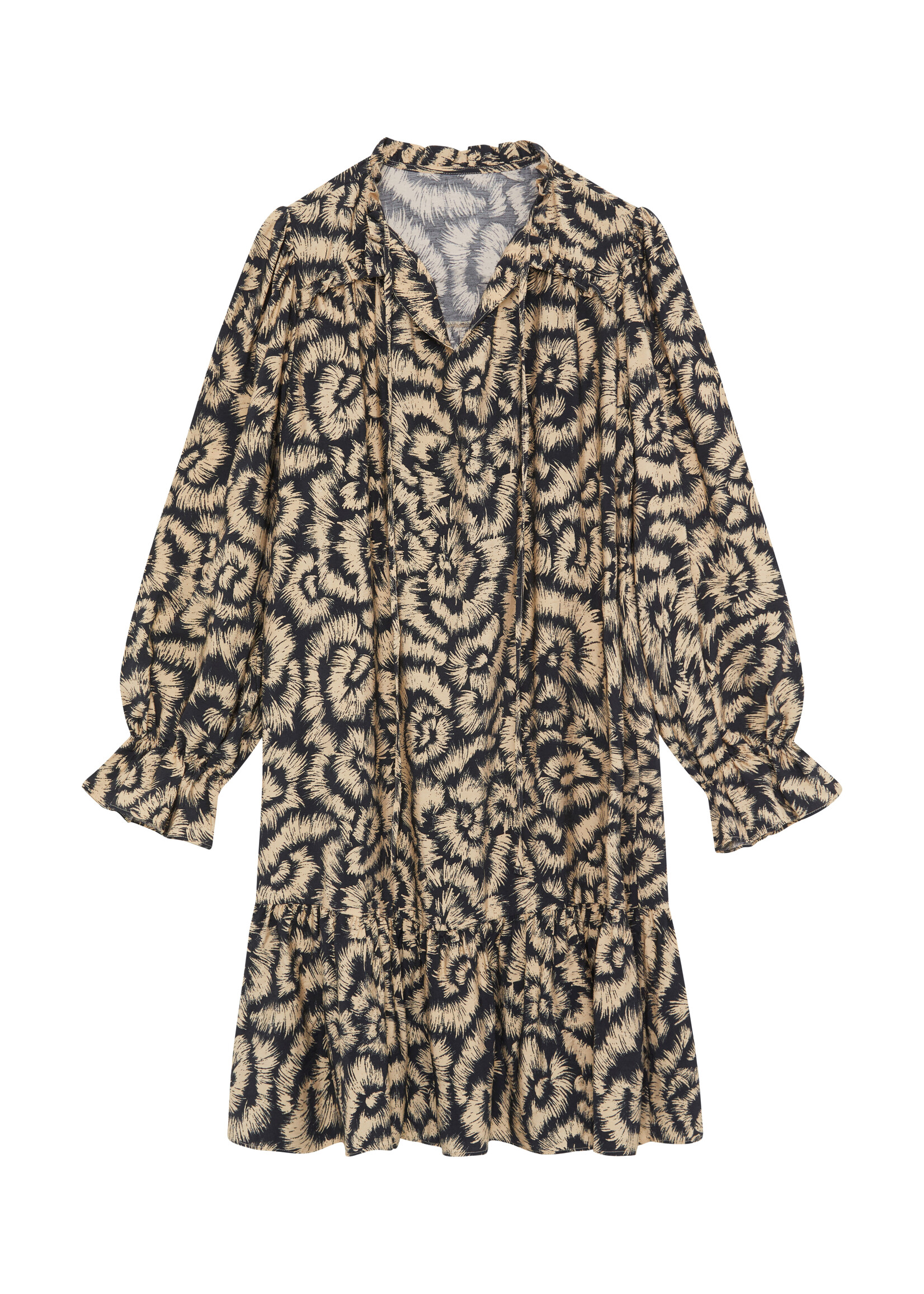 Maison Hotel Feather Lena Short Dress - Notte