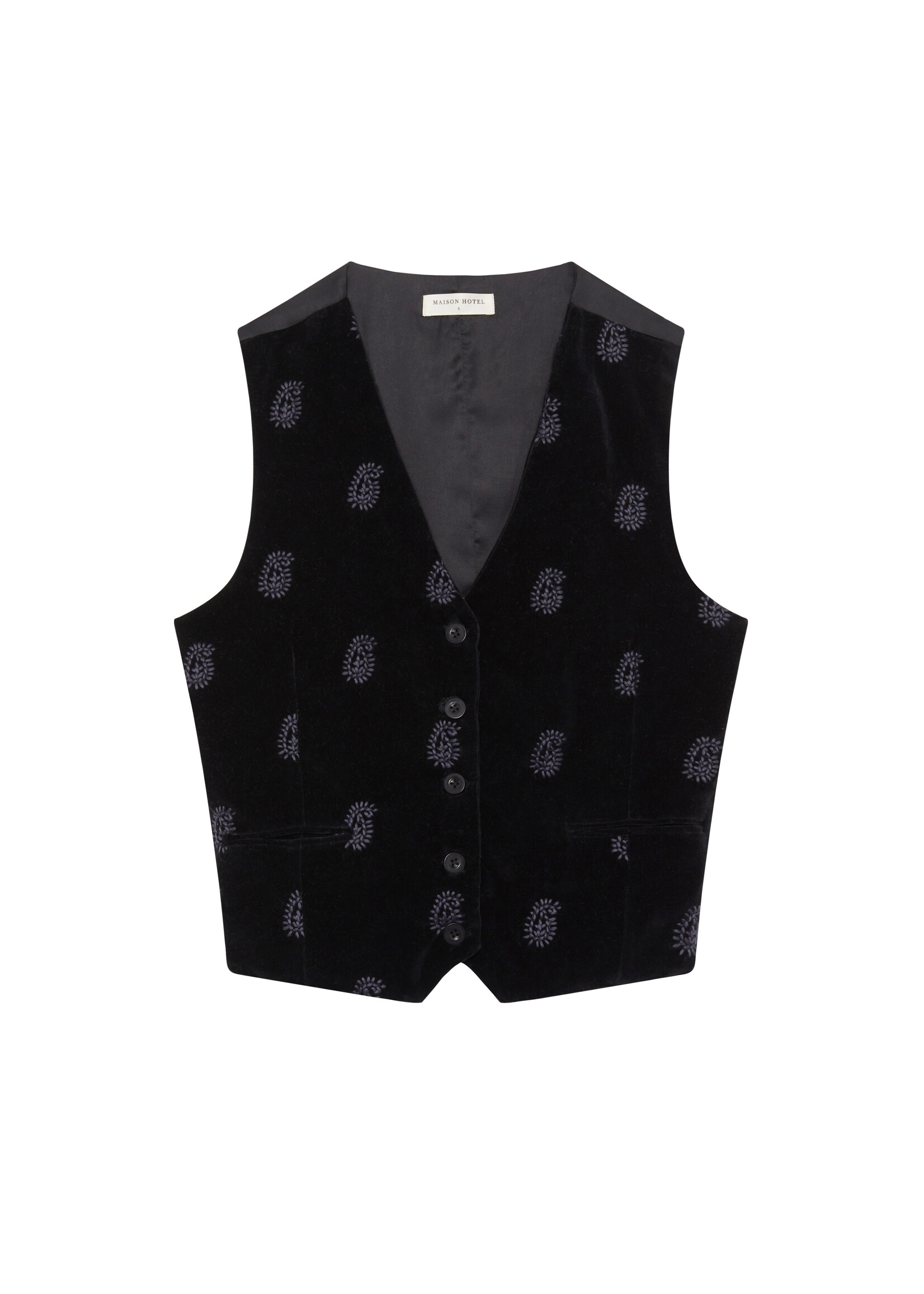 Maison Hotel Velluto Hendrix Vest - Noir