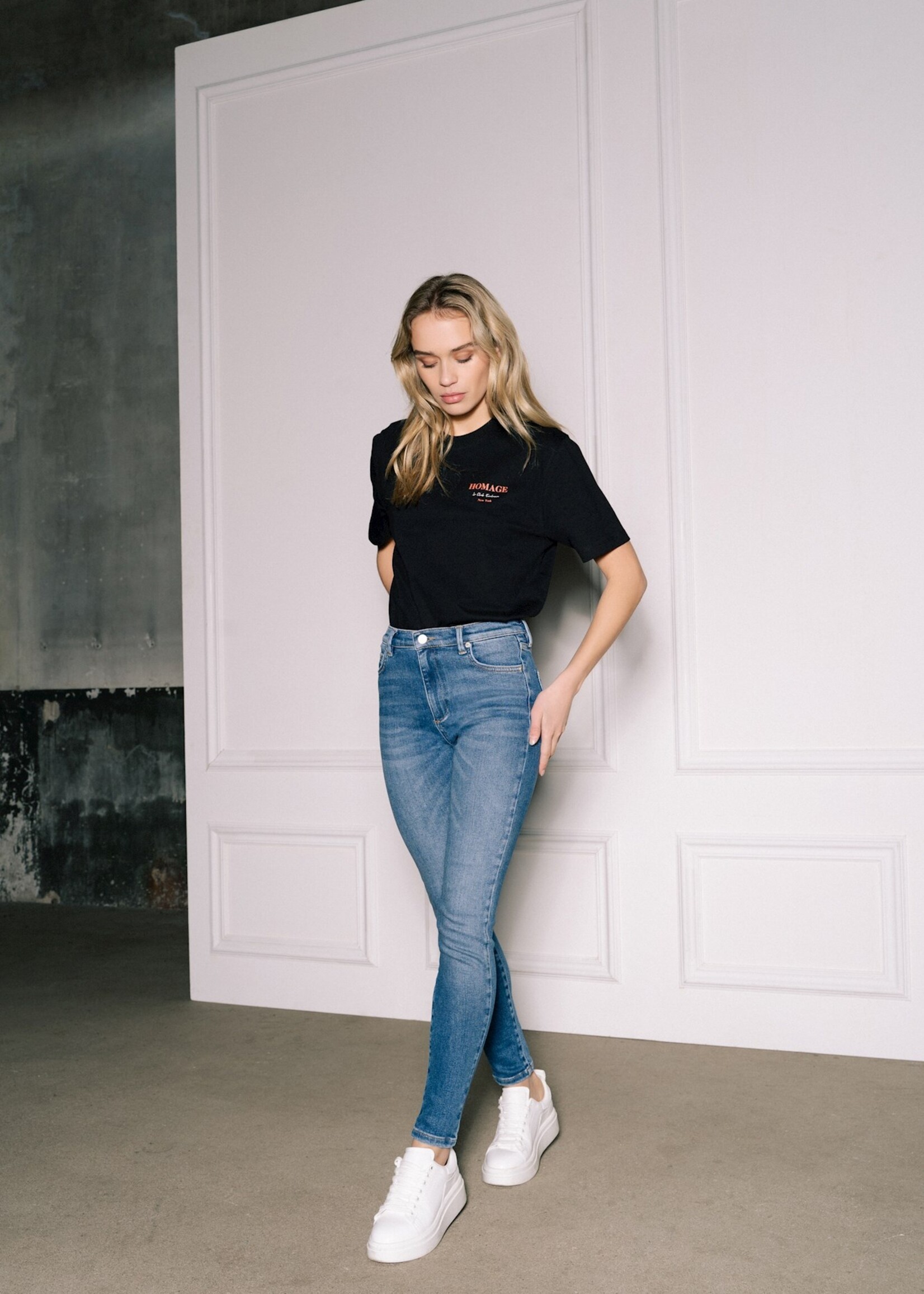 Homage to Denim Jagger Skinny Jeans - Dark Vintage