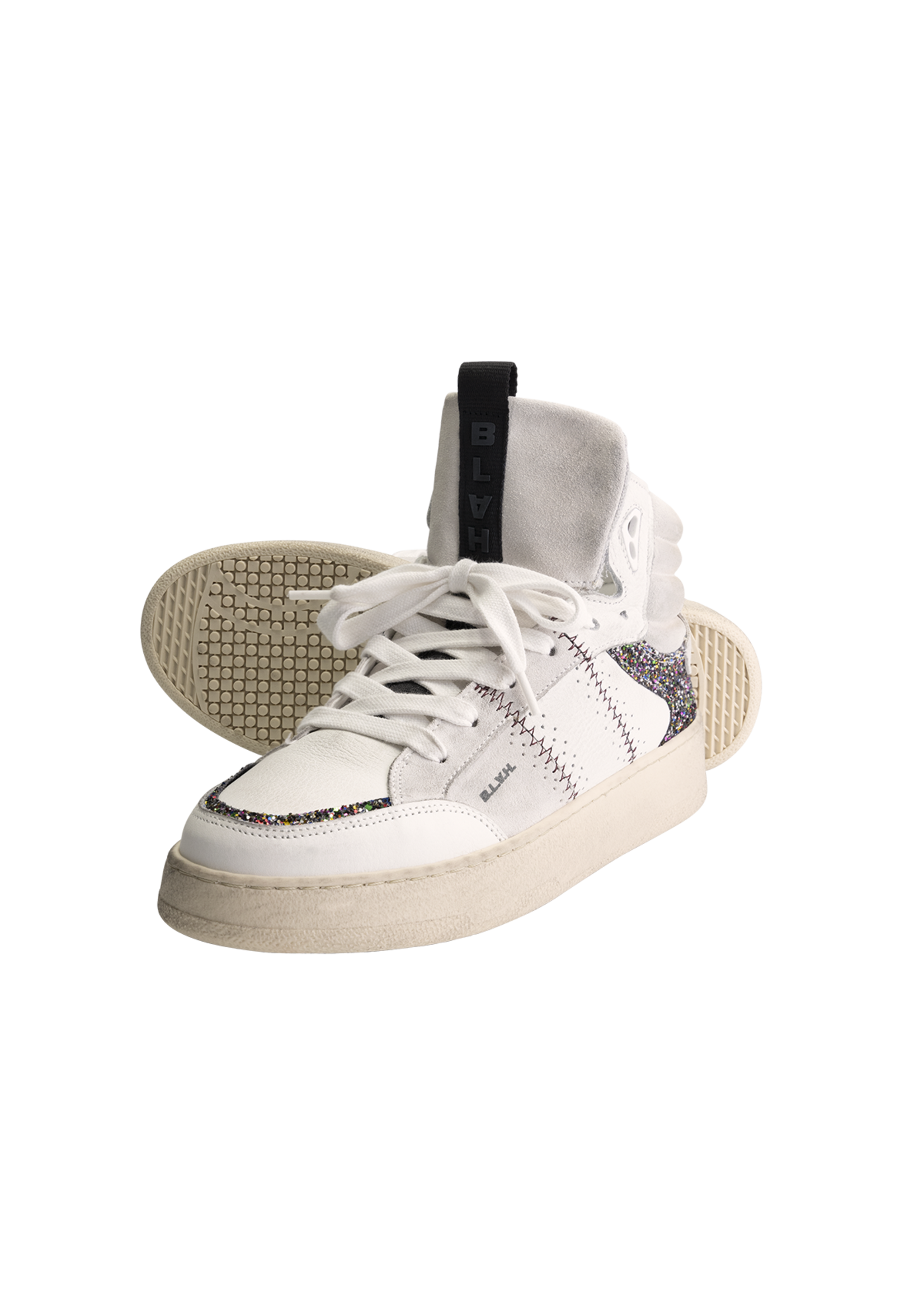 B.L.A.H. Jenn Sneaker - White Multi Glitter