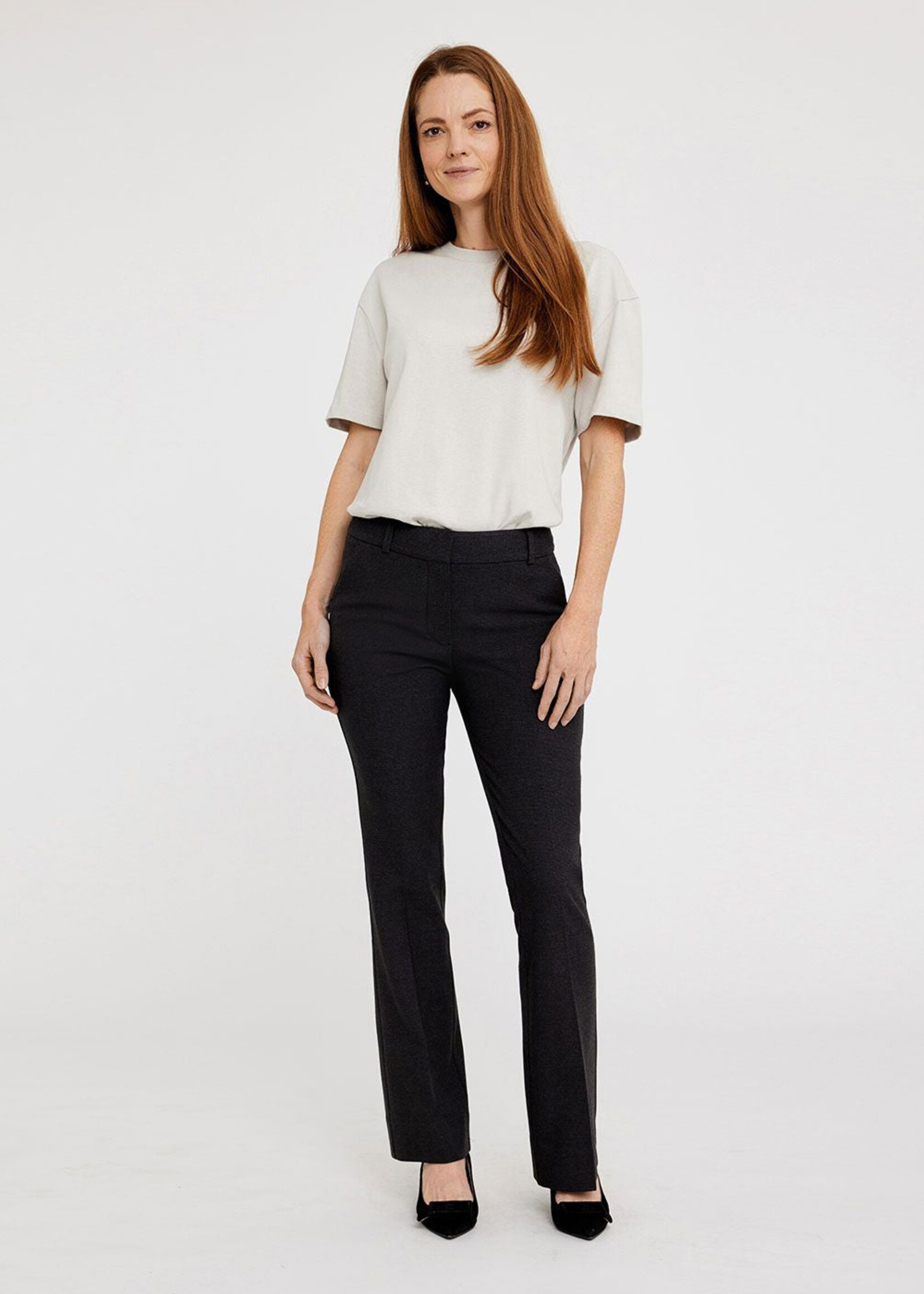Five Units Clara 039 Trouser - Navy Brown Grid