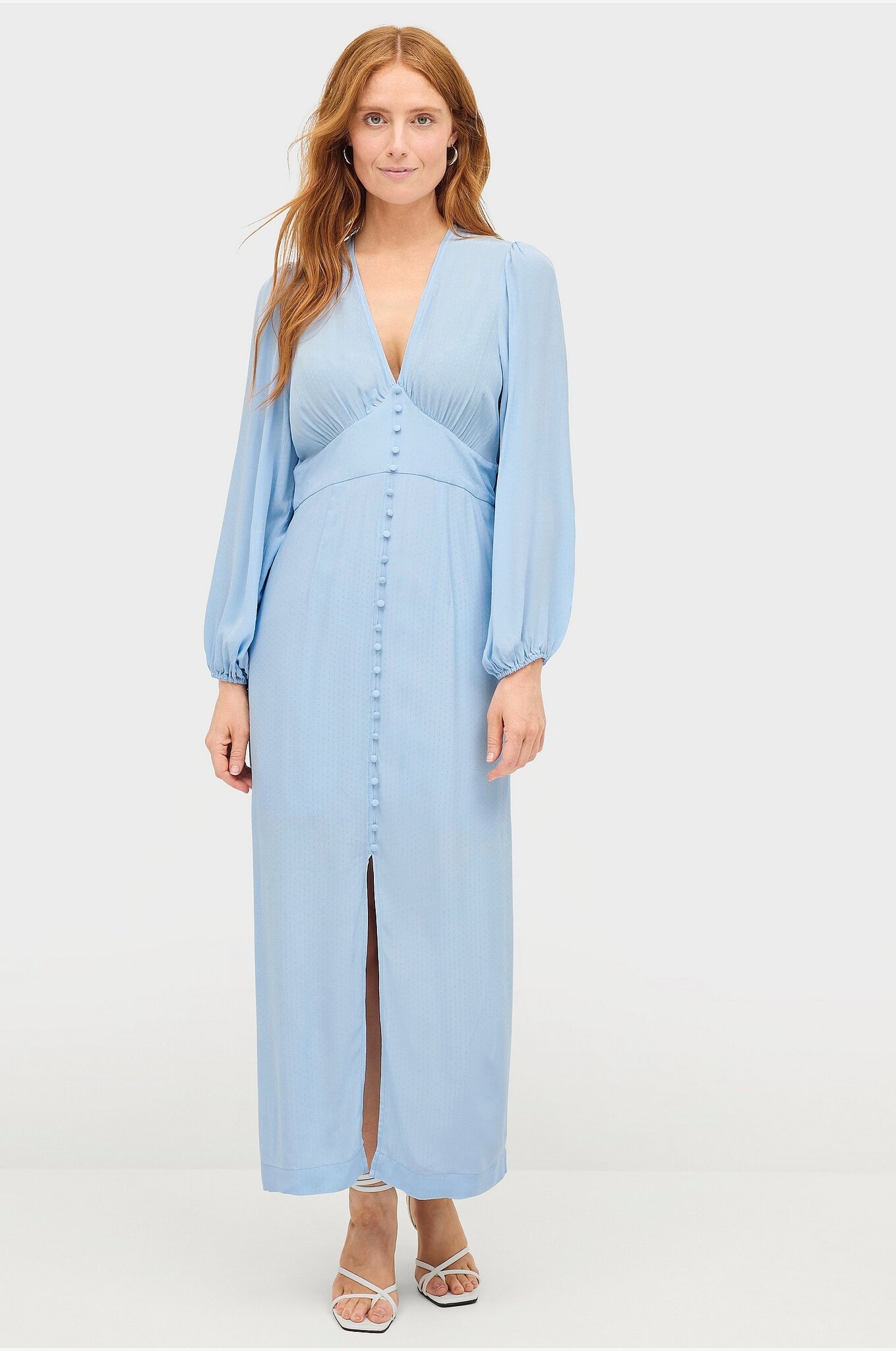 Second Female Emanuelle Slim Dress - Brunnera Blue - RUM Amsterdam