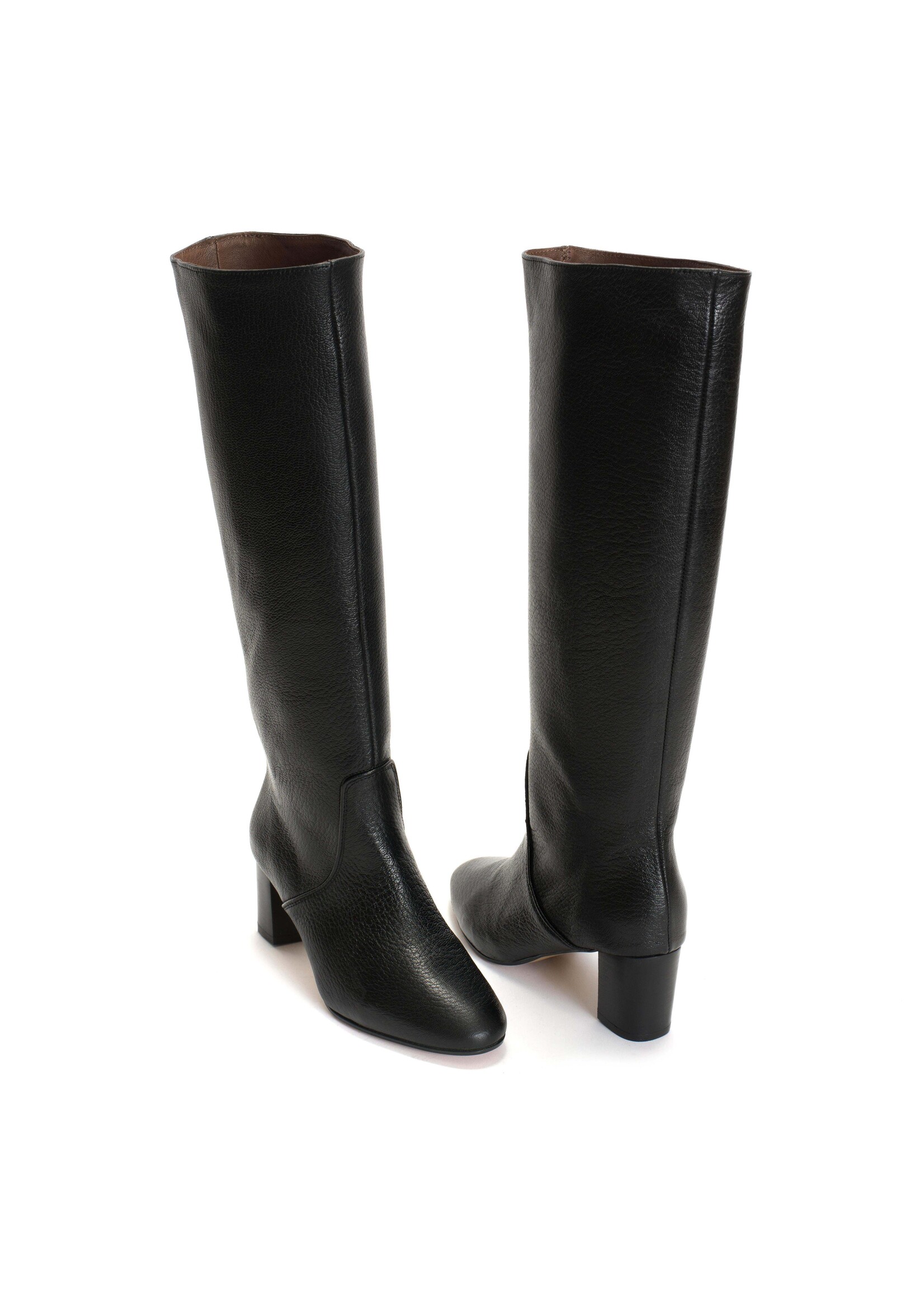 Anonymous Copenhagen Henriette 60 Grained Leather Boots - Black