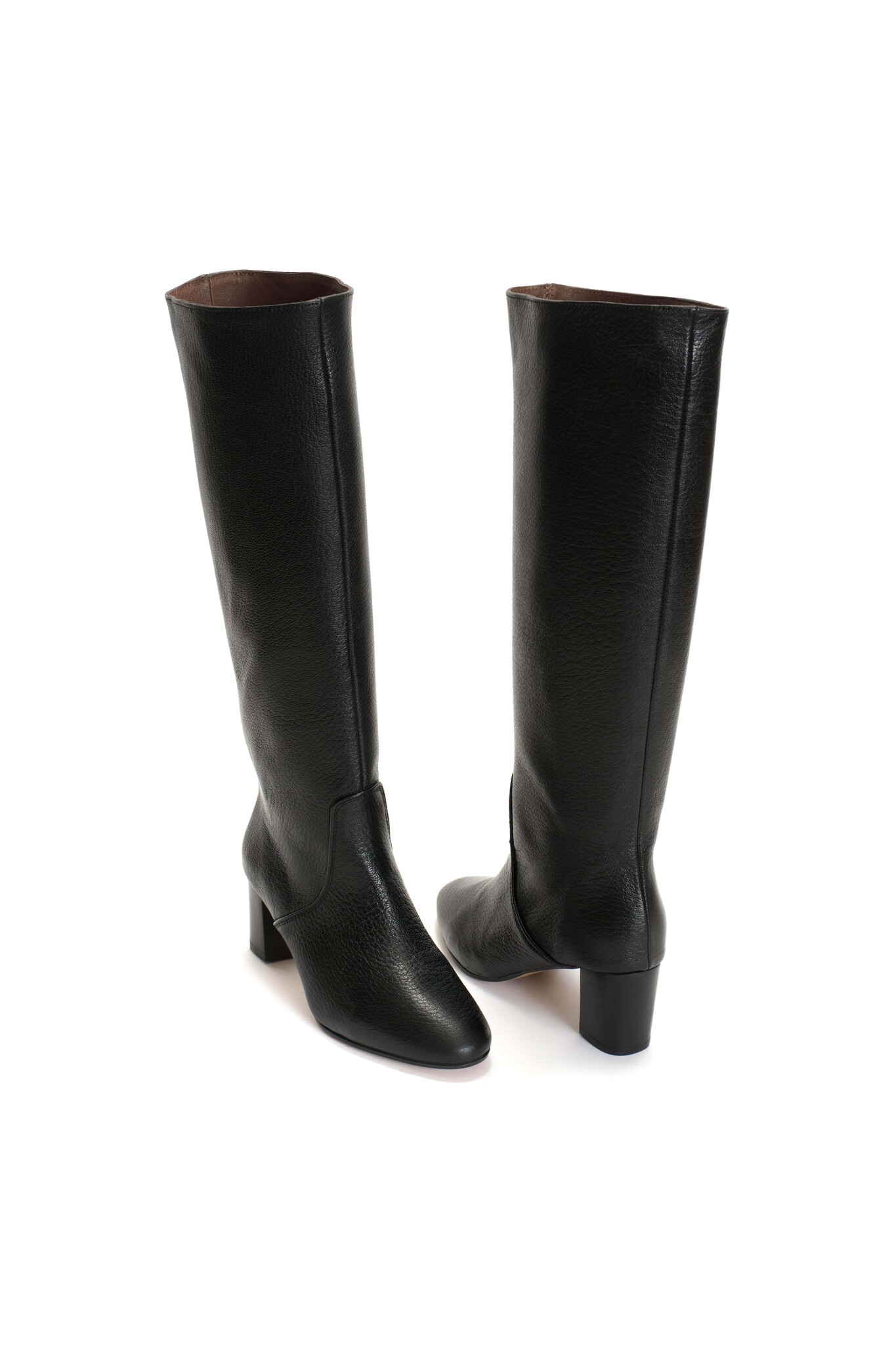 Henriette 60 Grained Leather Boots - Black-5