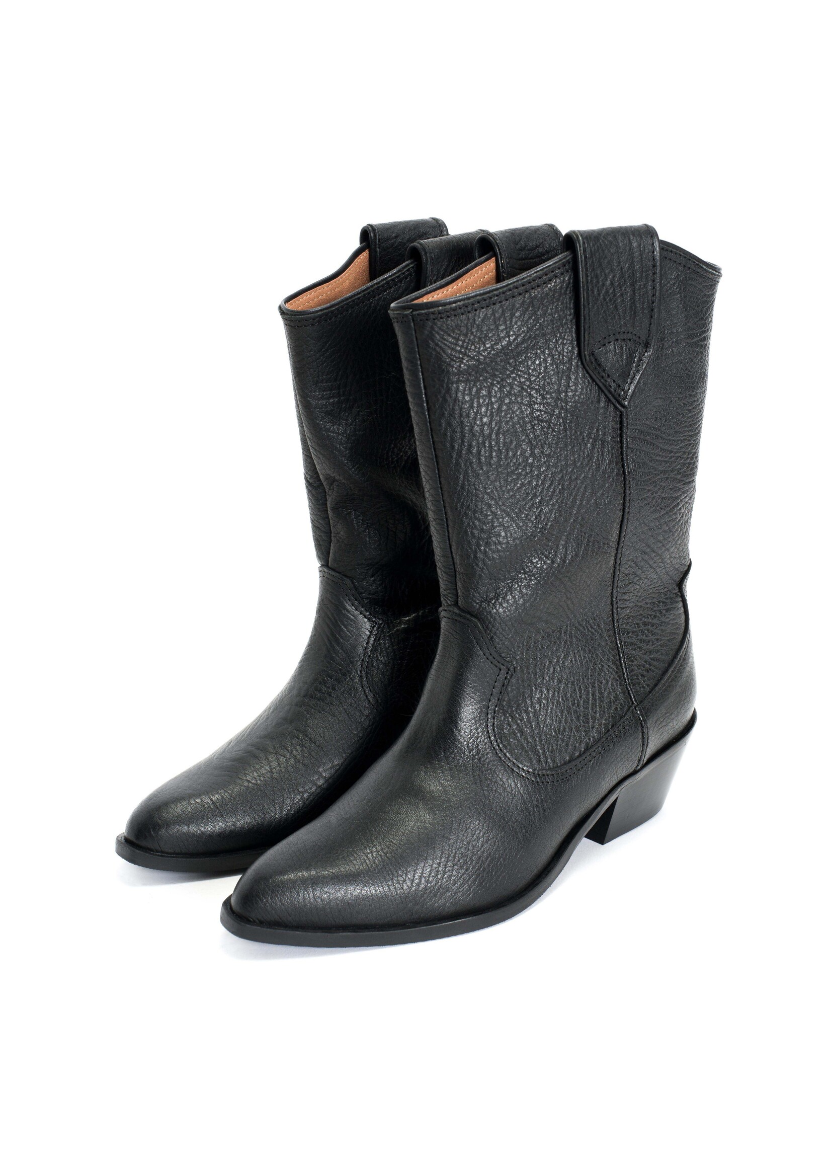 Anonymous Copenhagen Saseline 35 Grained Leather Boots - Black