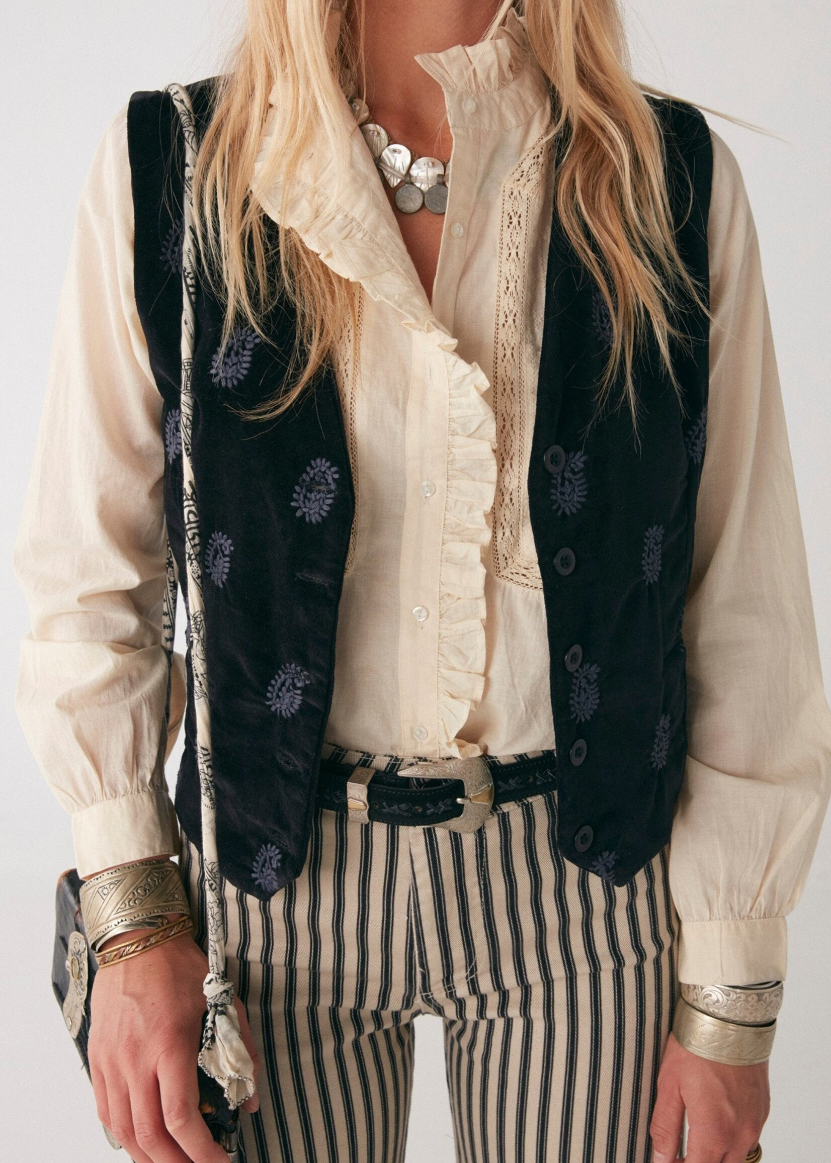 Maison Hotel Velluto Hendrix Vest - Noir