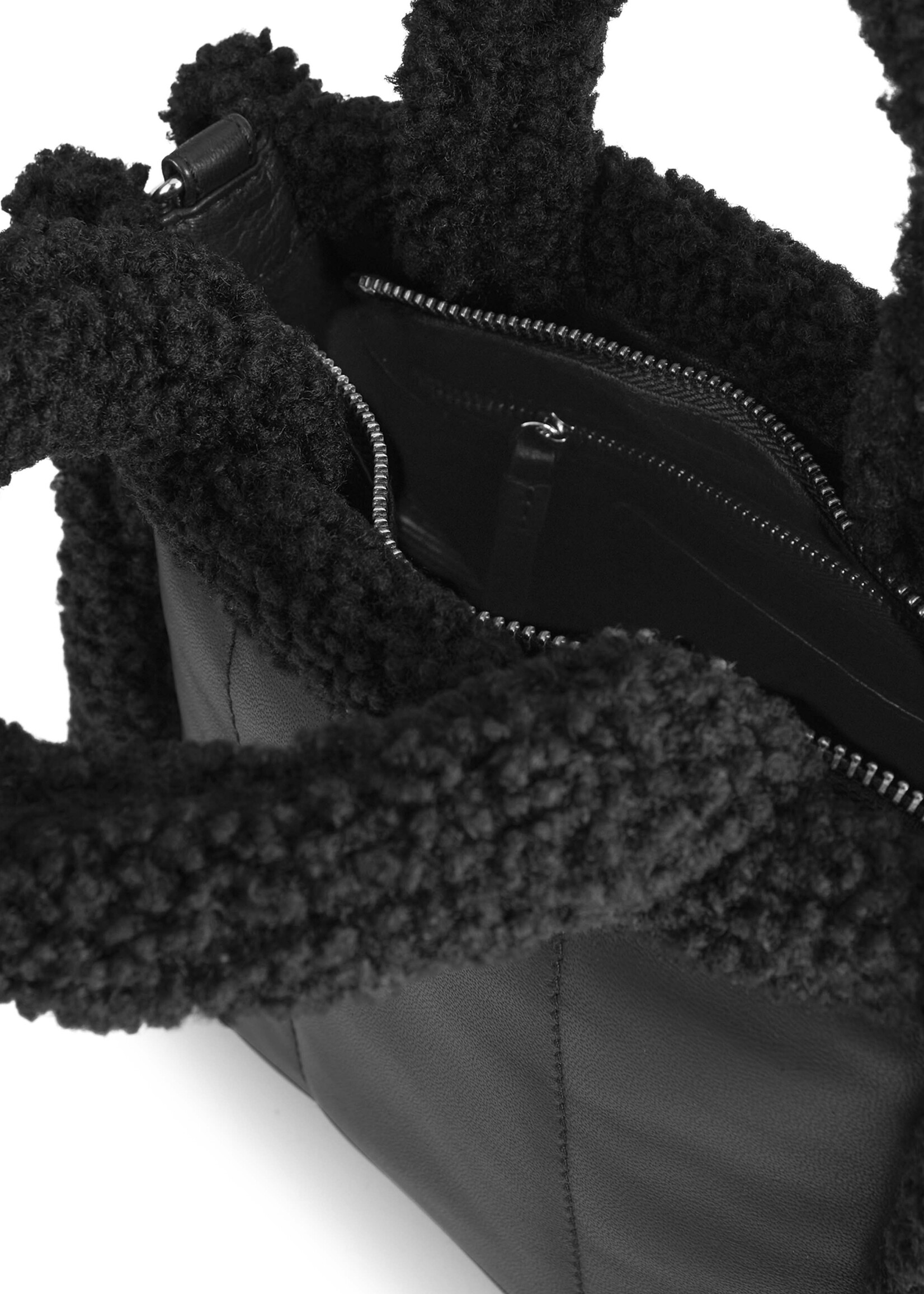 Markberg Avalyn Bag - Faux Fur Mix Black