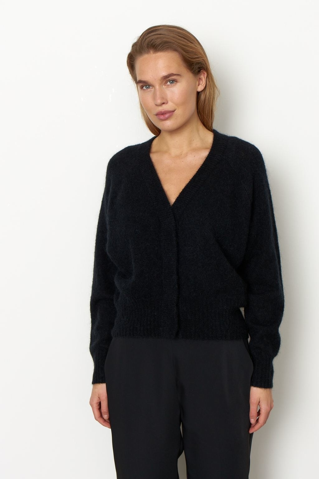 Second Female Brook Knit Boxy Cardigan - Black - RUM Amsterdam