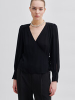 Second Female Paulina Wrap Blouse - Black