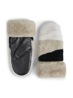 Markberg Catty Mitten - Black w/ Off White + Caramel + Black