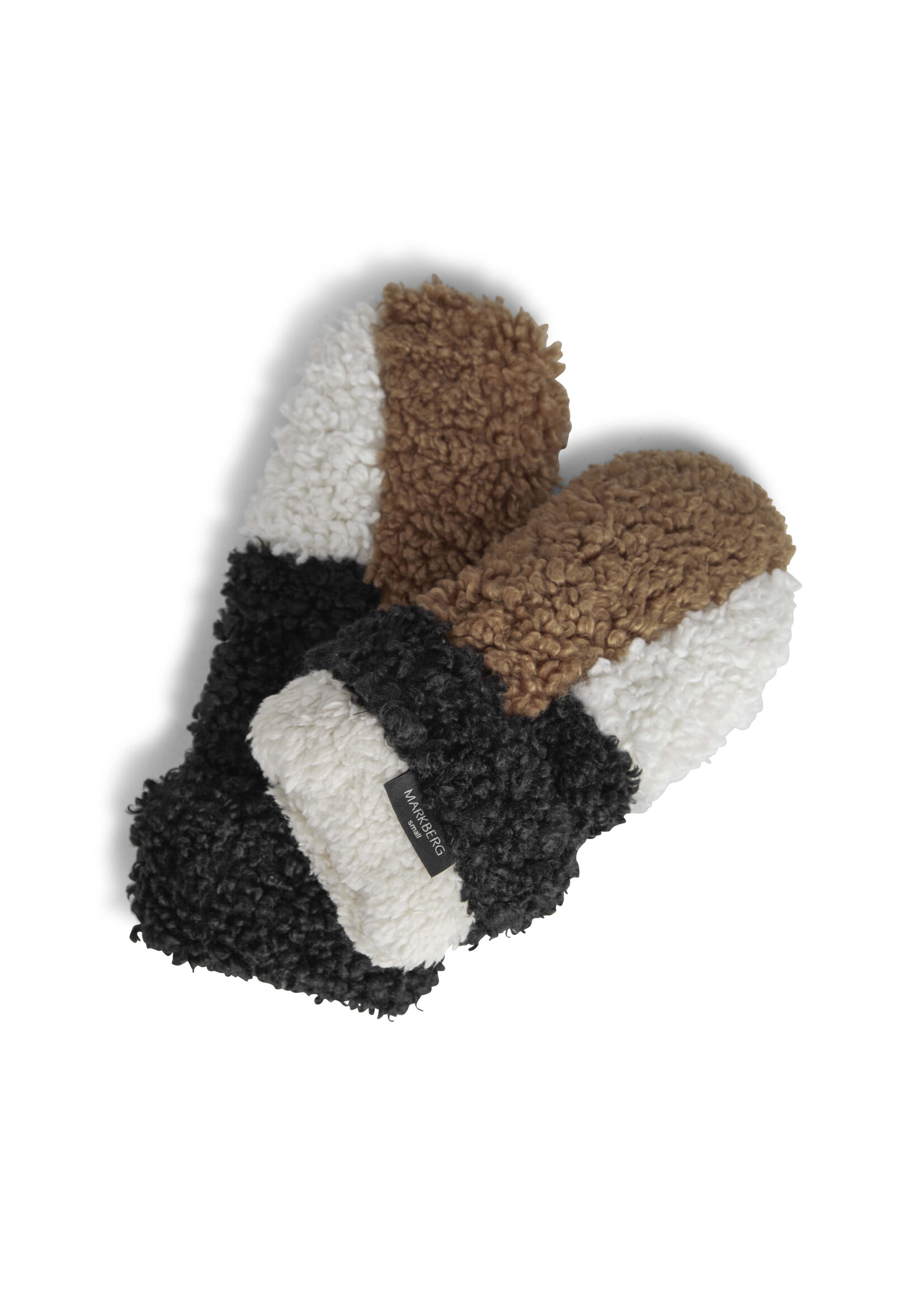 Markberg Adea Mitten - Black + Hazel + Off White