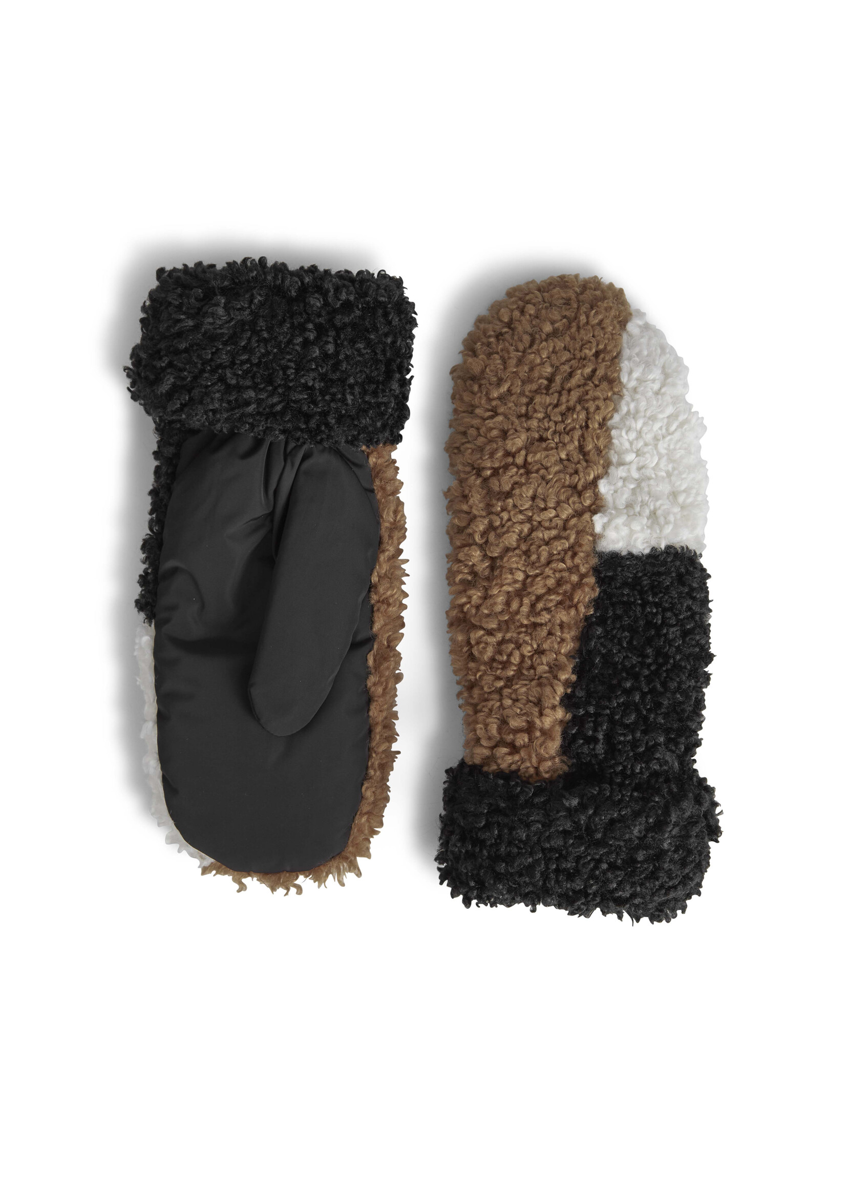 Markberg Adea Mitten - Black + Hazel + Off White
