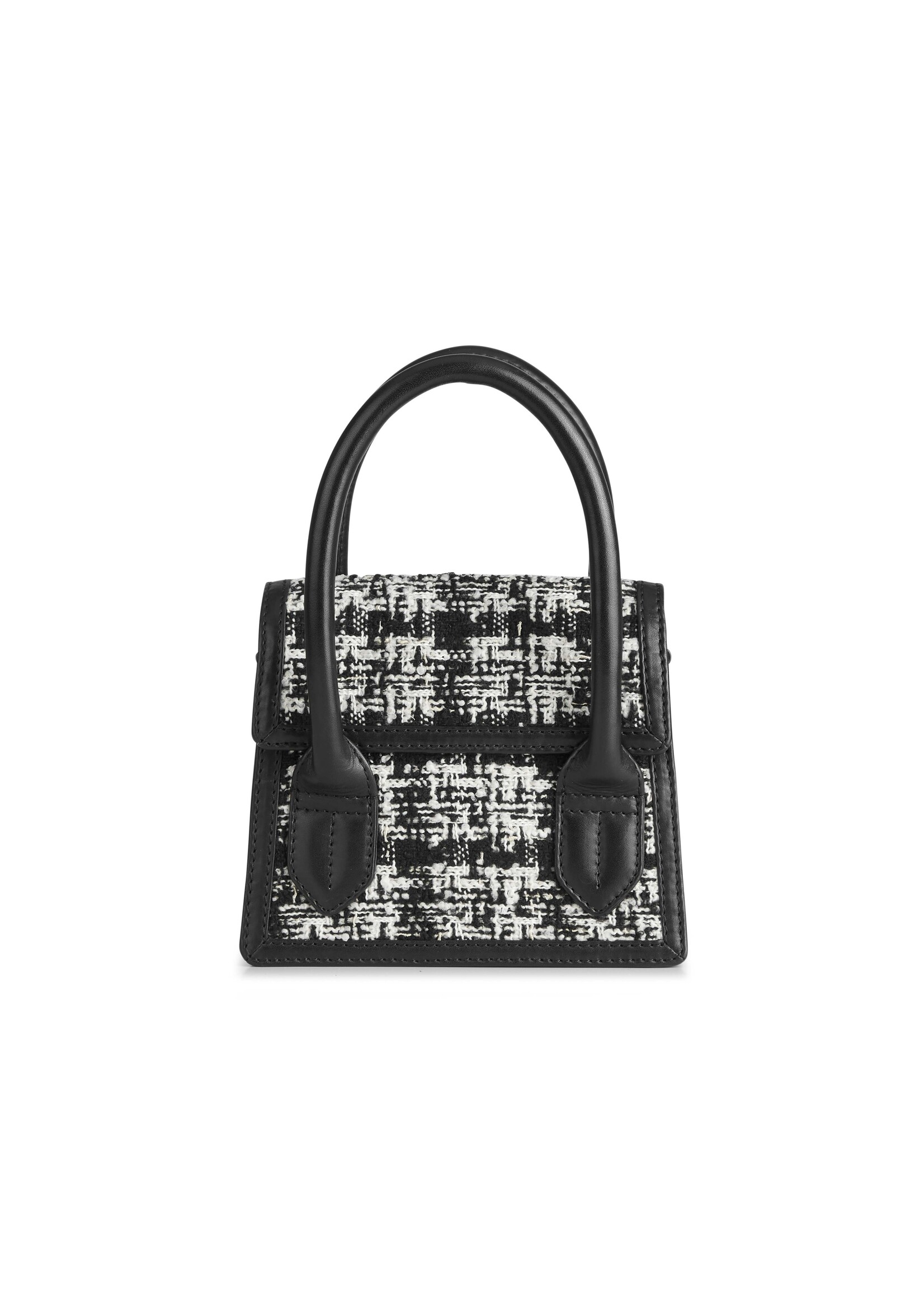 Markberg Vivienne Mini Bag - Tweed Mix Black w/ Black + Off White