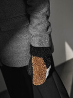 Markberg Adea Mitten - Black + Hazel + Off White