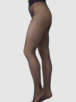 Swedish Stockings Malva Ladder Resistant Tights - Black
