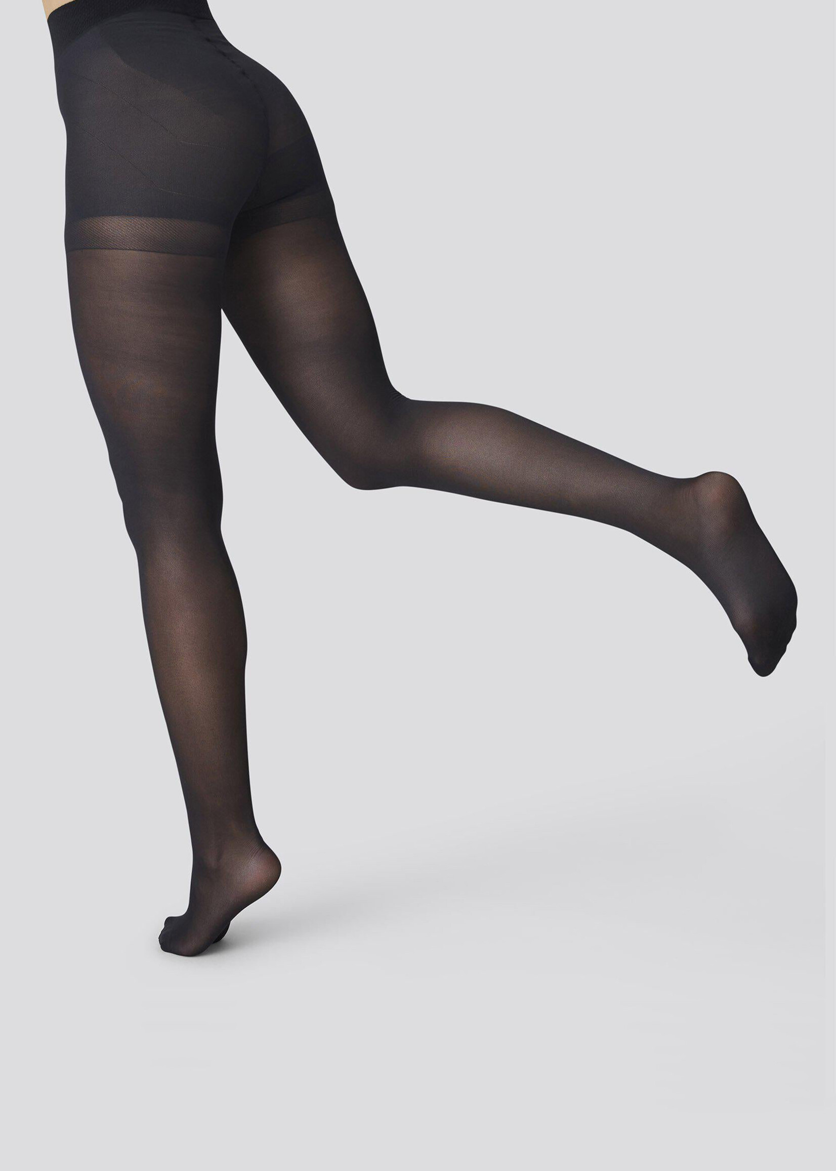 Swedish Stockings Anna Control Top Tights - Black