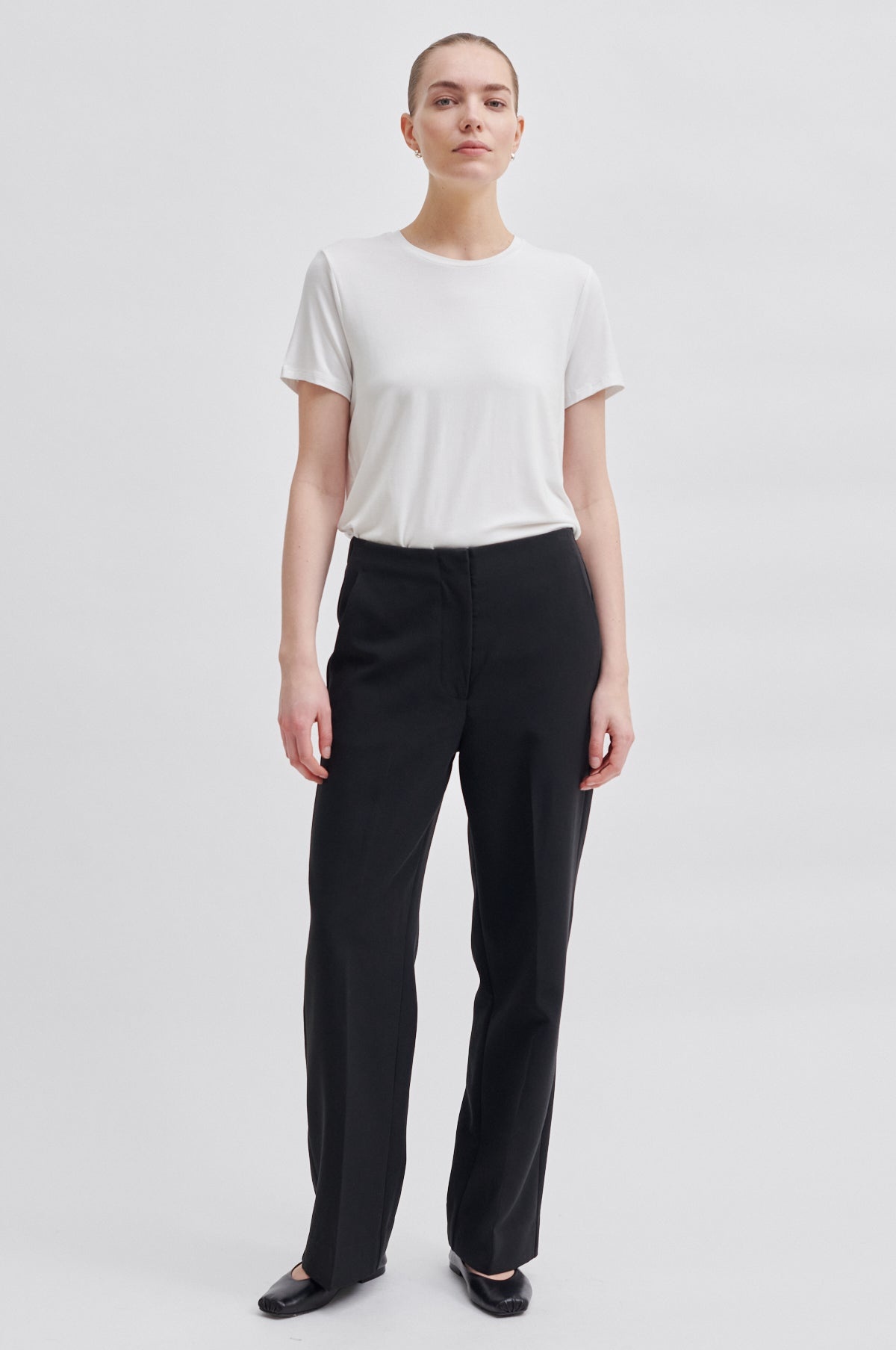 Evie Classic Trousers - Black-1