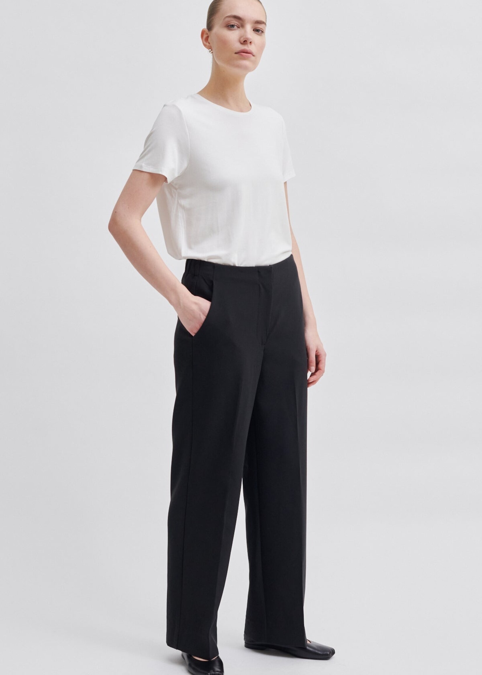 Second Female Evie Classic Trousers - Black