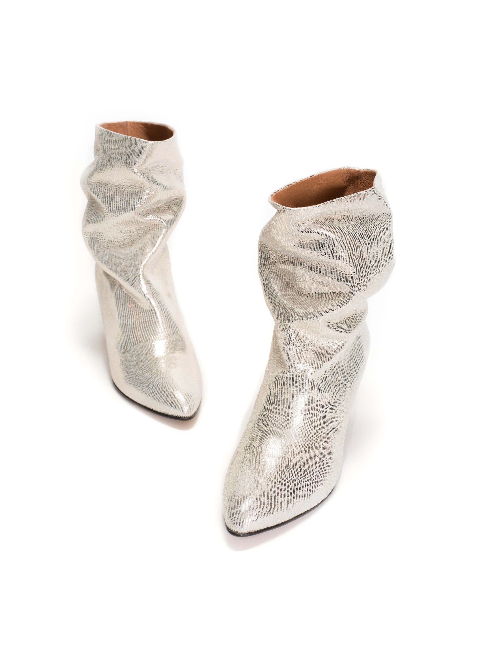 Anonymous Copenhagen Vully 50 Stiletto Metallic Boot - Champagne
