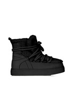 Est'Seven Mouton Sneaker Curly Fur - Black