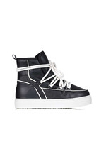 Est'Seven Mouton Sneaker Napa - Black/White Trim