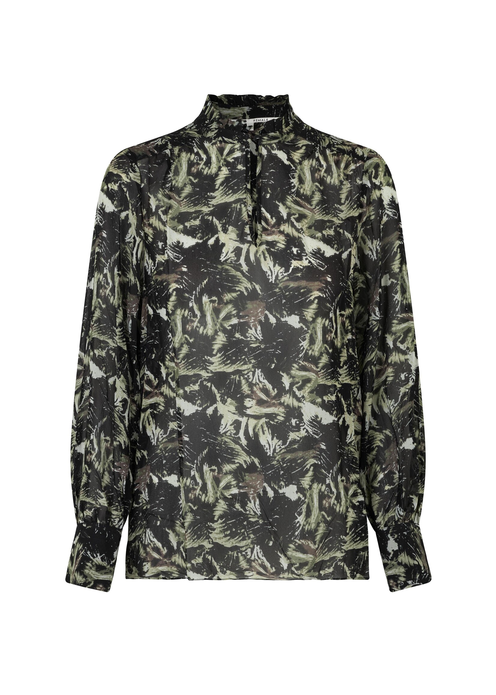 Second Female Brush Blouse - Black