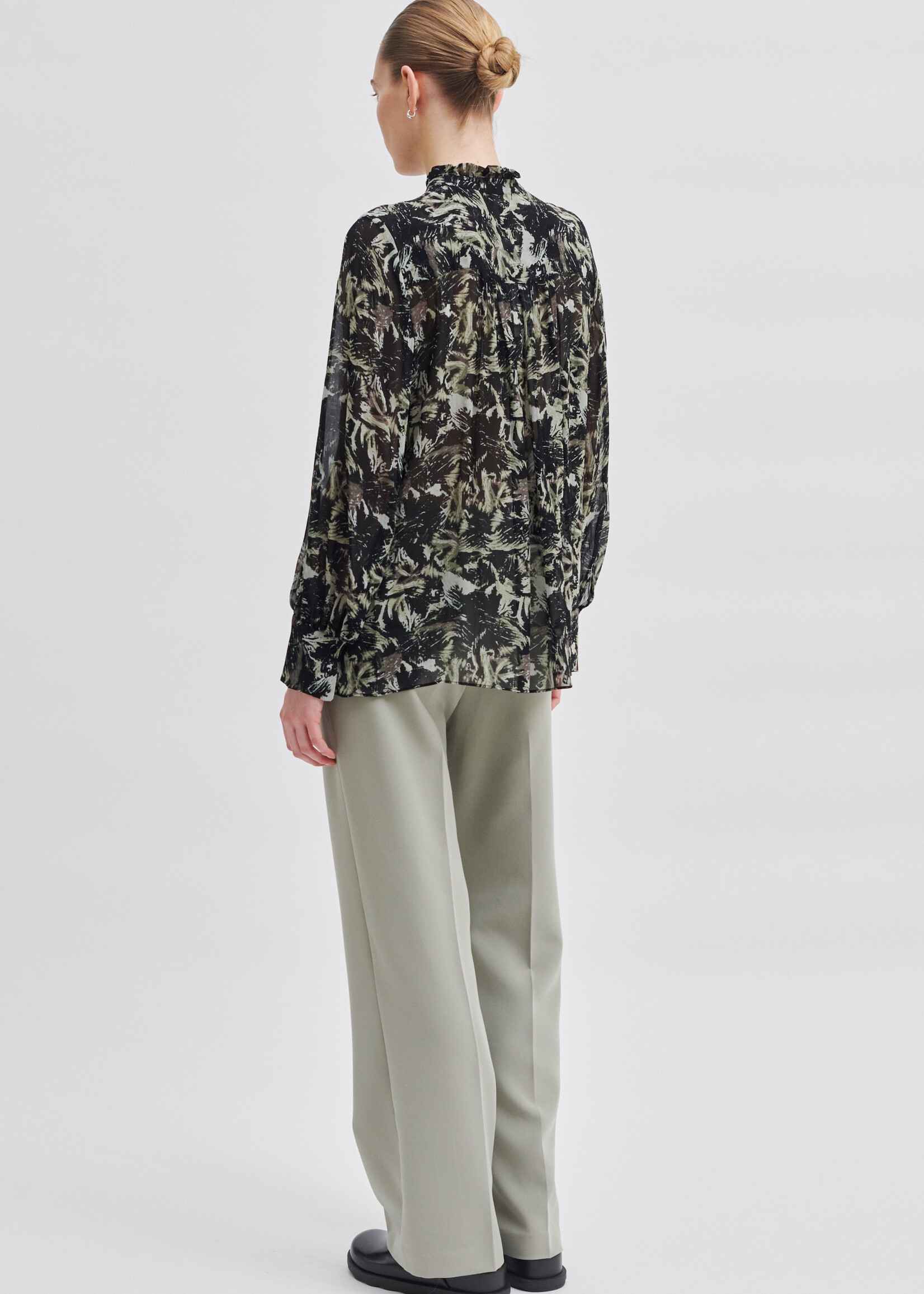 Second Female Brush Blouse - Black