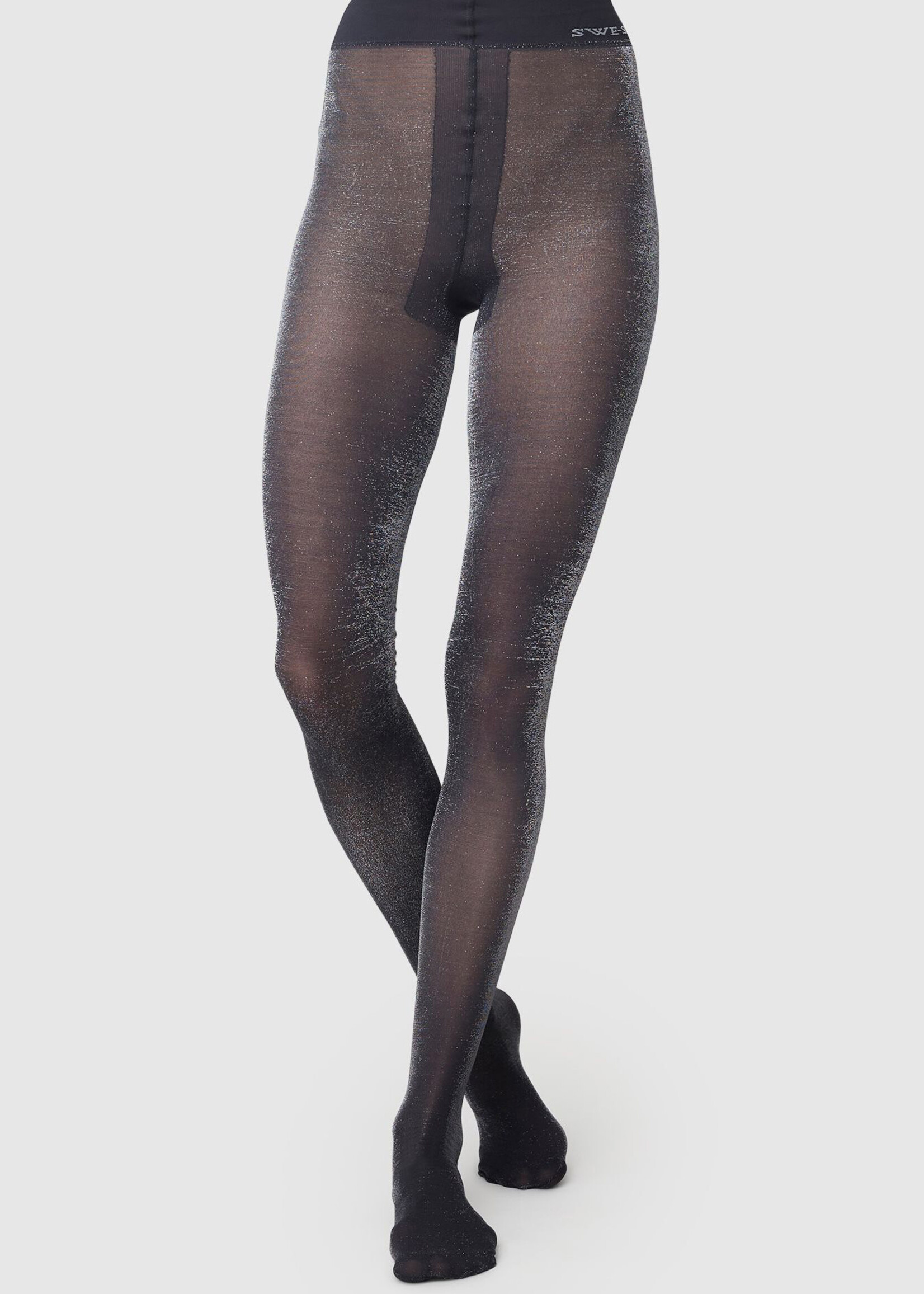 Swedish Stockings Cornelia Shimmery Tights - Black