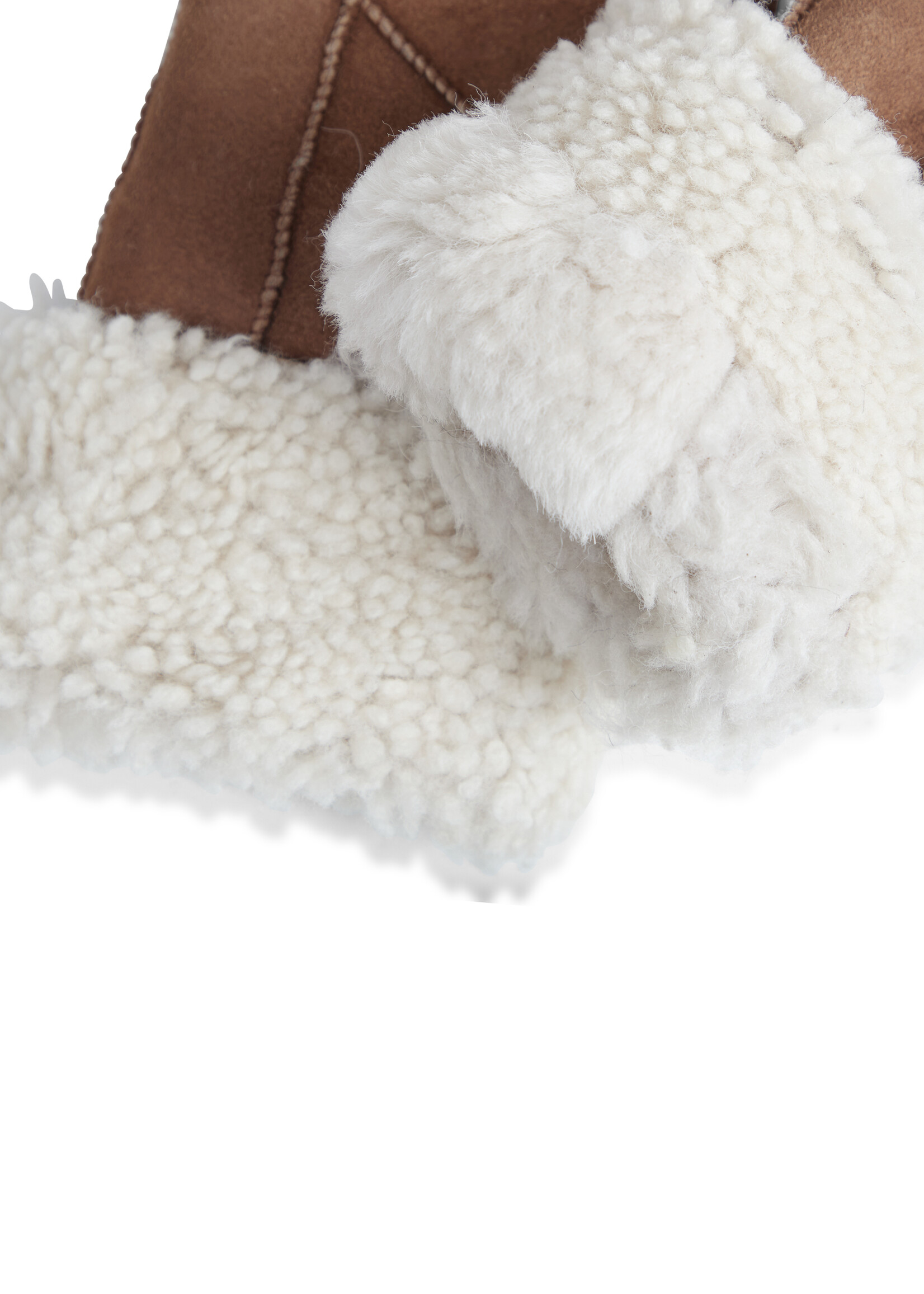 Markberg Bella Sheepskin Mitten - Hazel Brown