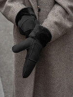 Markberg Bella Sheepskin Mitten - Black