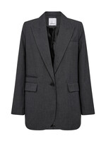 Co'Couture Vida Single Oversize Blazer - Anthracite