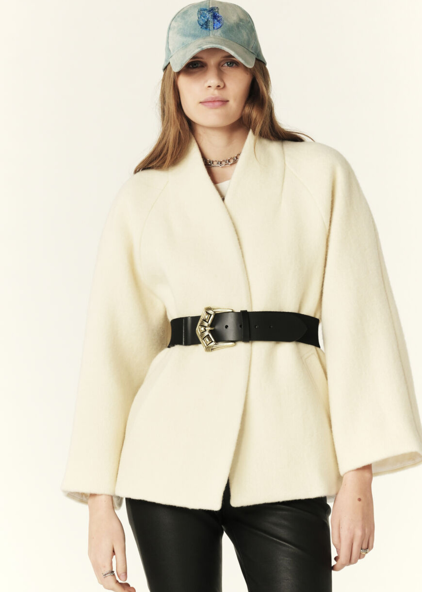 Ba&sh Hini Cape Jacket - Ecru