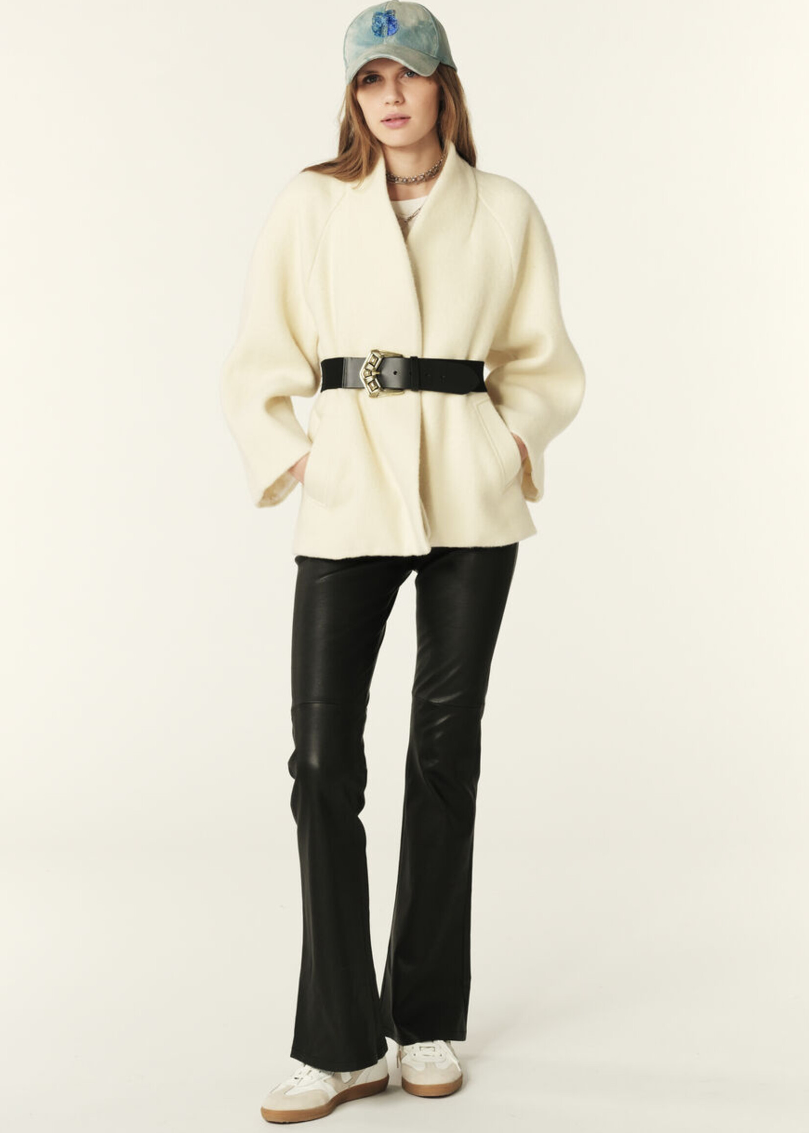 Ba&sh Hini Cape Jacket - Ecru