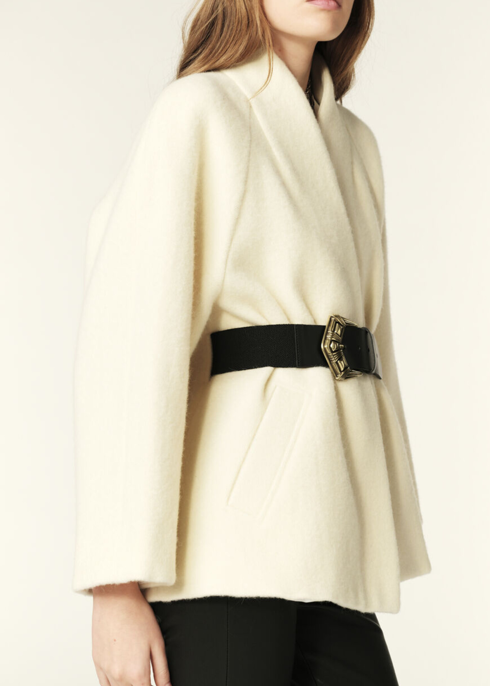 Ba&sh Hini Cape Jacket - Ecru