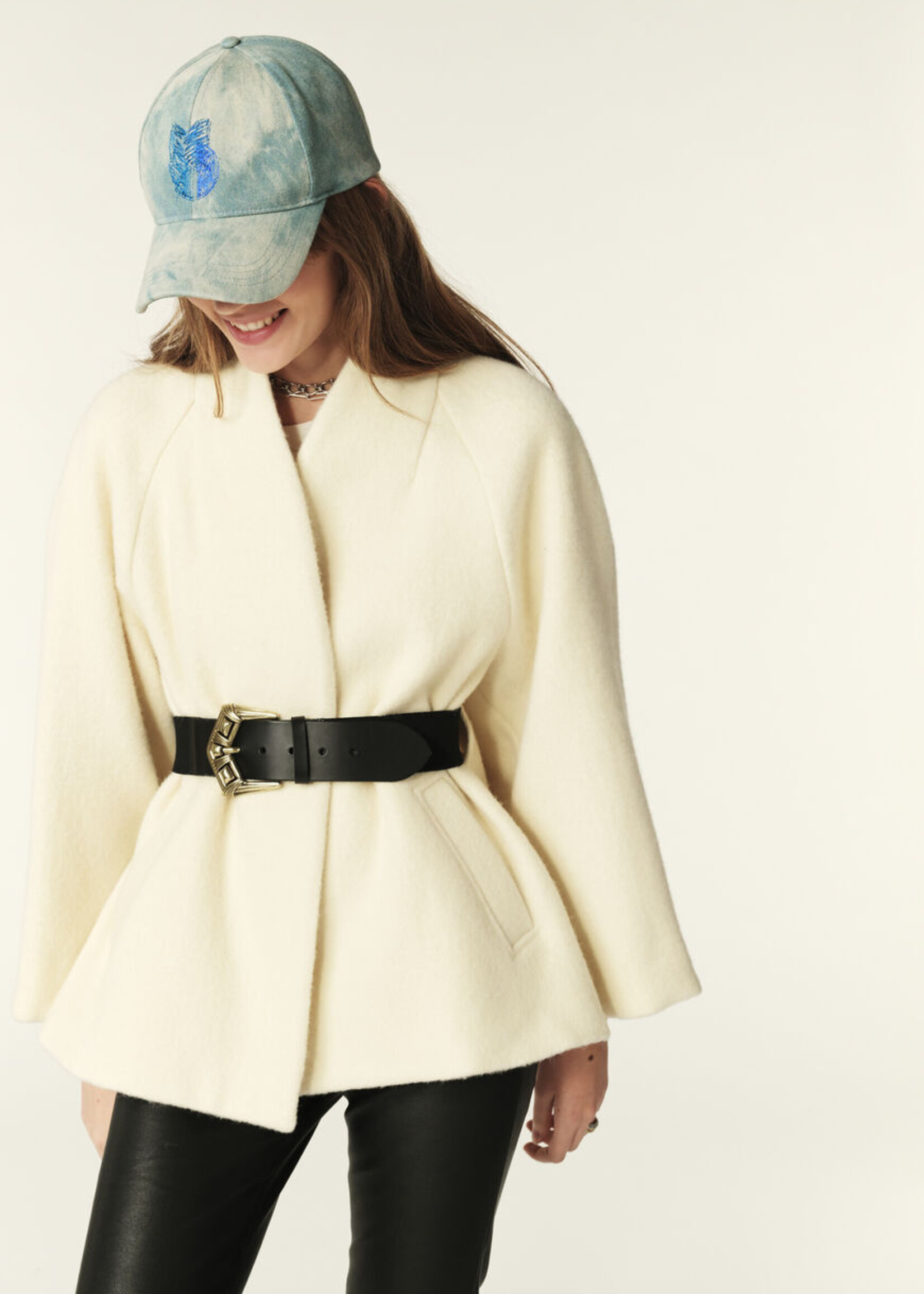 Ba&sh Hini Cape Jacket - Ecru