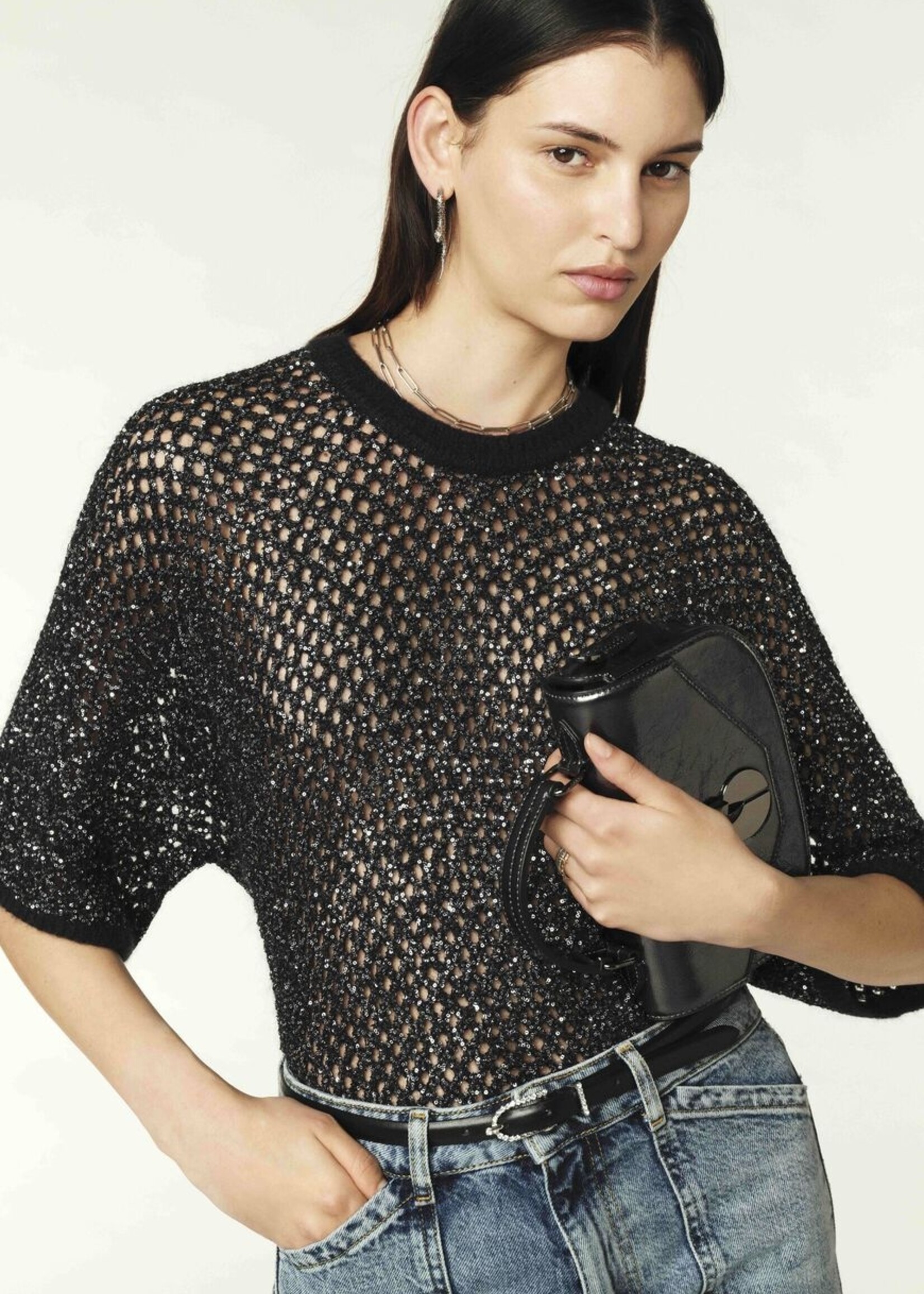 Ba&sh Nate Jumper - Black
