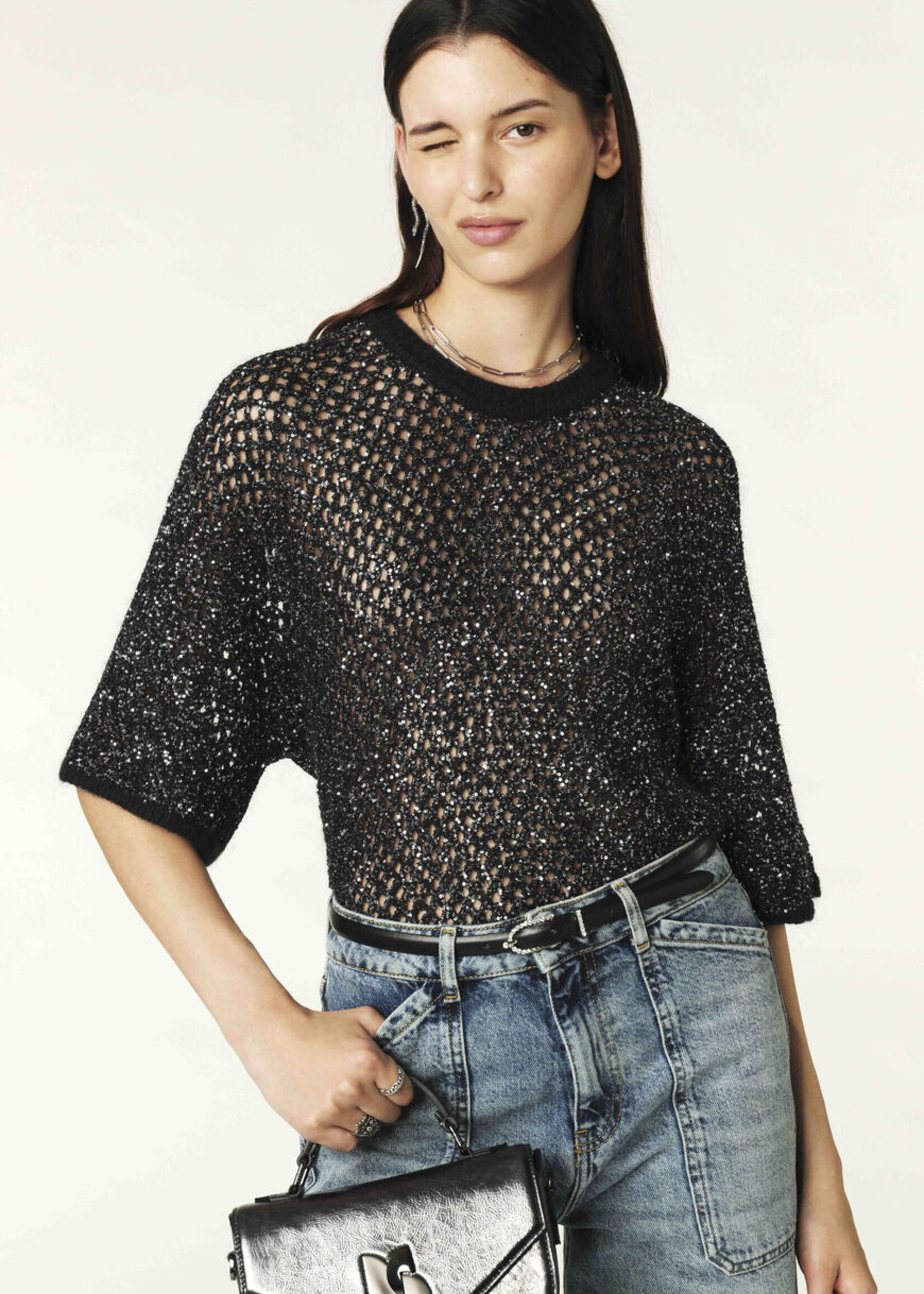Ba&sh Nate Jumper - Black