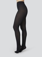 Swedish Stockings Alma Rib Tights - Black