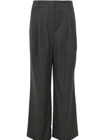 Co'Couture Vida Long Pleat Pant - Anthracite