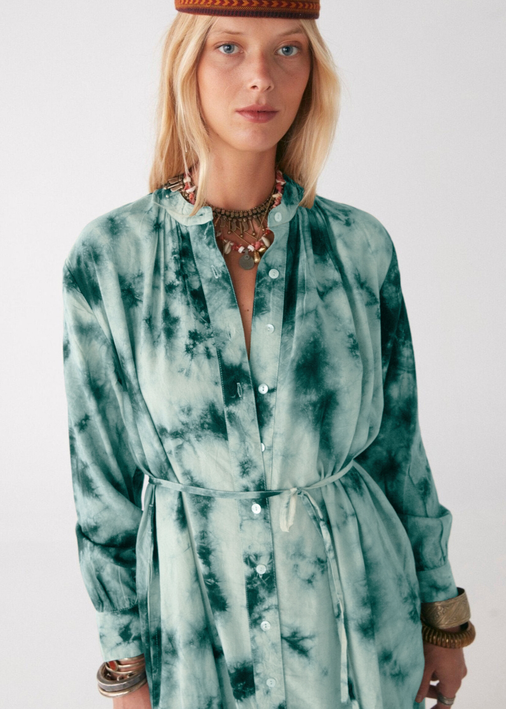Maison Hotel Milkyway Jade Dress - Verdoso
