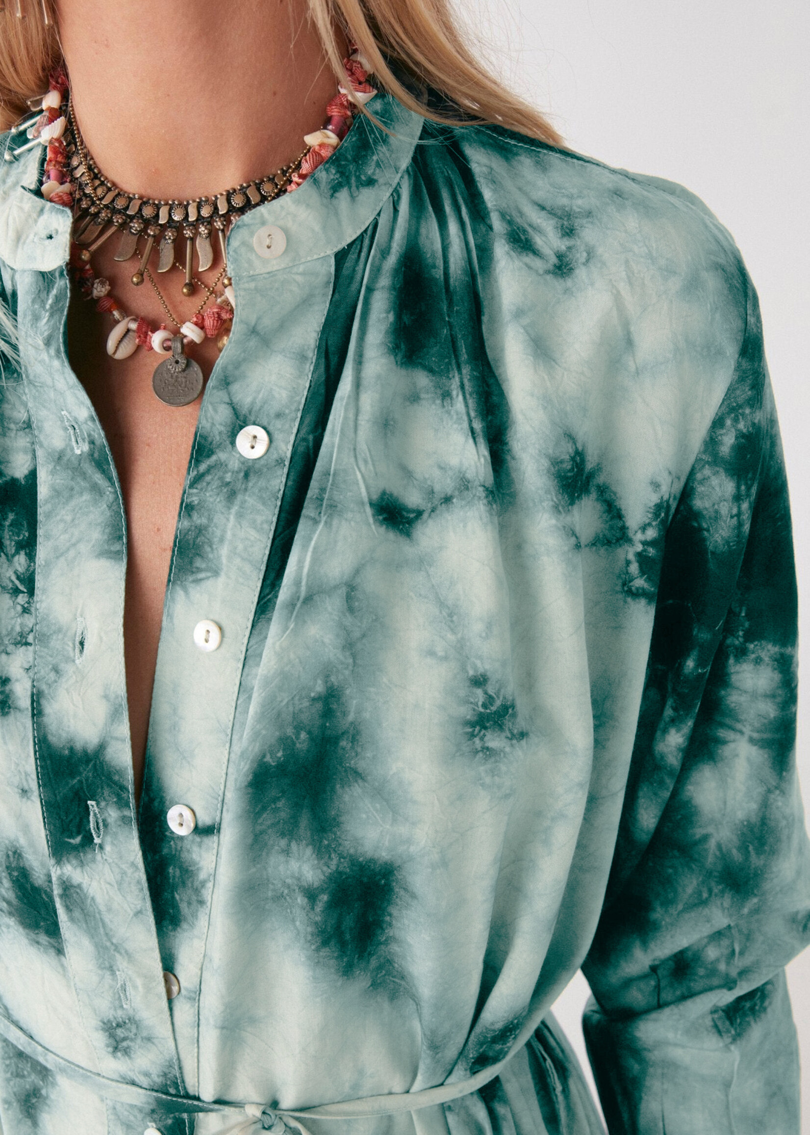 Maison Hotel Milkyway Jade Dress - Verdoso